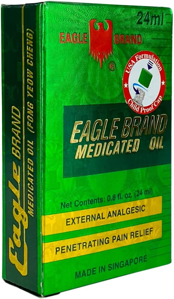 Eagle Brand Medicated Oil - 24ml (Dầu Gió Con Ó)