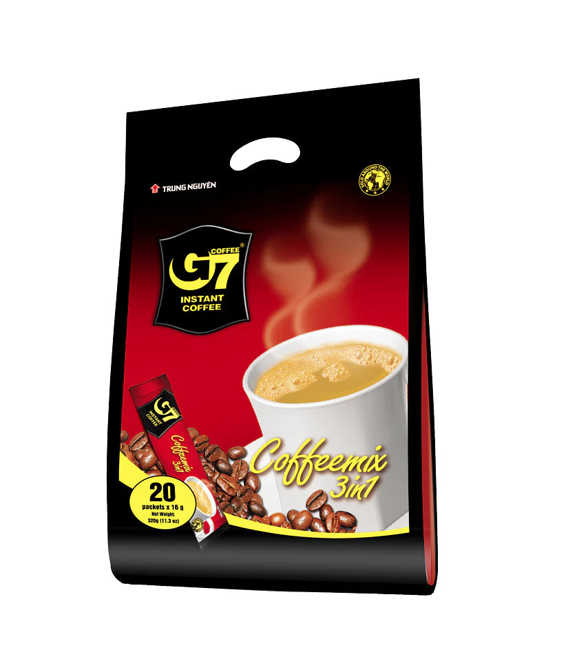 Trung Nguyen Coffee G7 3-in-1 Instant Coffee - 20 Sticks (Cà Phê Trung Nguyên)