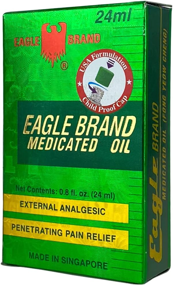 Eagle Brand Medicated Oil - 24ml (Dầu Gió Con Ó)