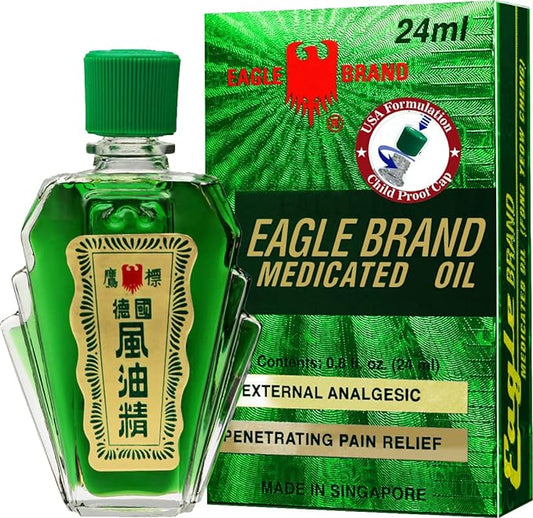 Eagle Brand Medicated Oil - 24ml (Dầu Gió Con Ó)