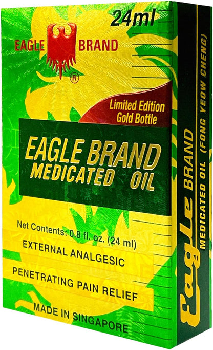 Eagle Brand Medicated Oil Dozen Pack, TET 2024 Limited Edition Pack with 2 free Roll-Ons (Dầu Gió Con Ó)