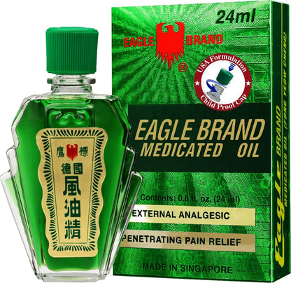 Eagle Brand Medicated Oil Dozen Pack, TET 2024 Limited Edition Pack with 2 free Roll-Ons (Dầu Gió Con Ó)