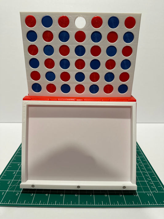 Four in a Row Book Game | PlayBook'd 3D Printed Bookshelf Decor