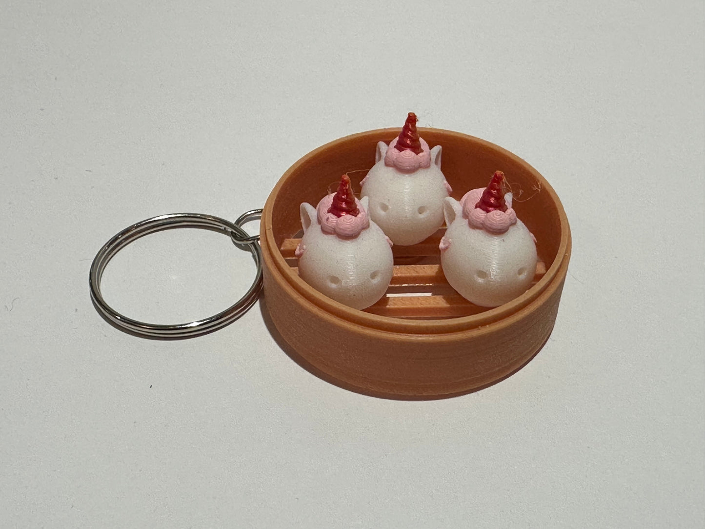 Animal Dim Sum Keychain – Cute 3D Printed Dumpling Animal Charm | Choose Your Favorite Animal