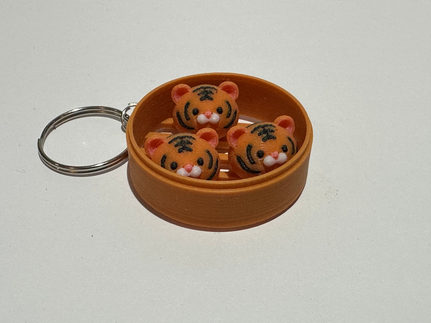 Animal Dim Sum Keychain – Cute 3D Printed Dumpling Animal Charm | Choose Your Favorite Animal