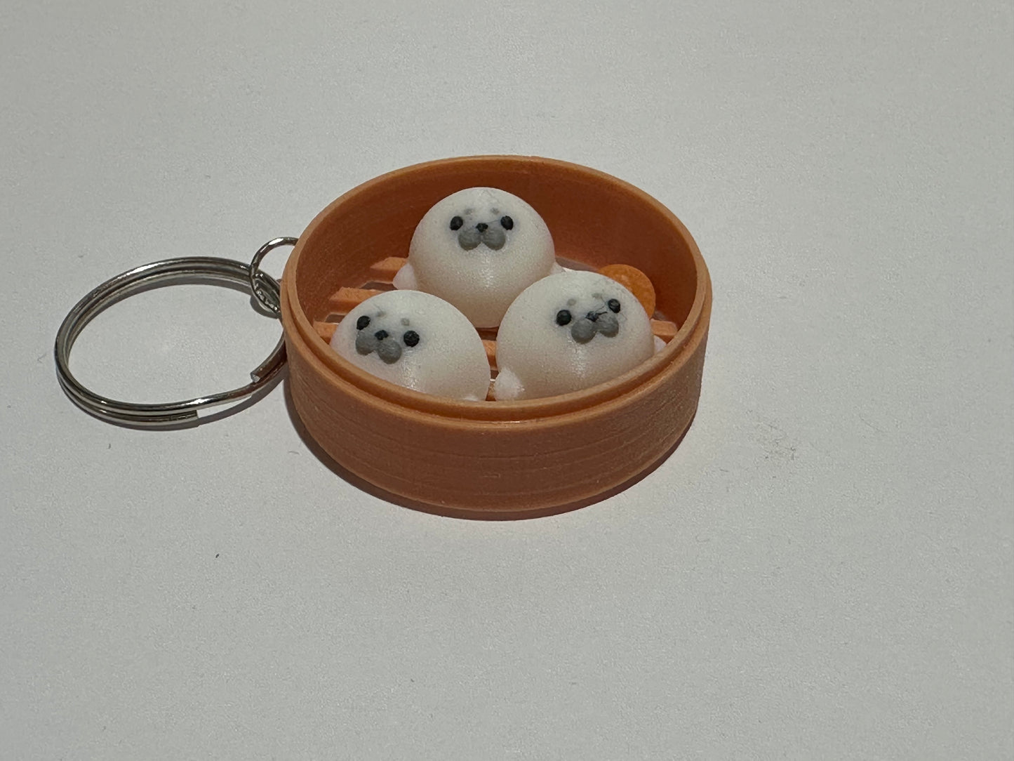 Animal Dim Sum Keychain – Cute 3D Printed Dumpling Animal Charm | Choose Your Favorite Animal