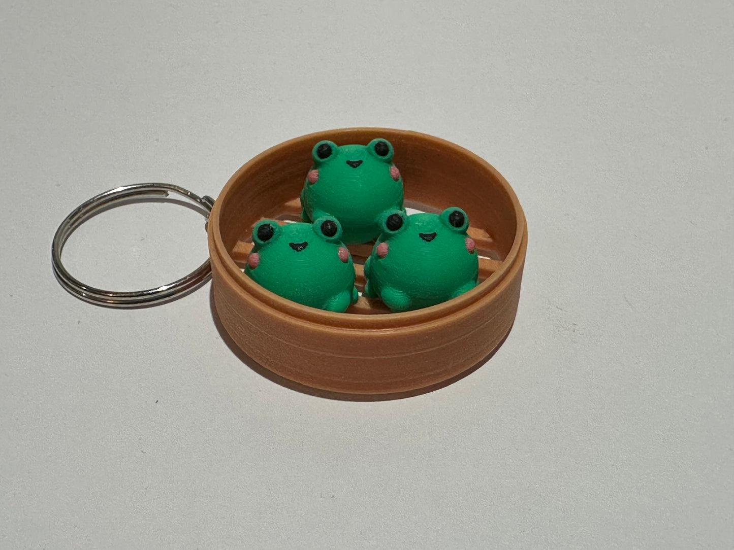Animal Dim Sum Keychain – Cute 3D Printed Dumpling Animal Charm | Choose Your Favorite Animal