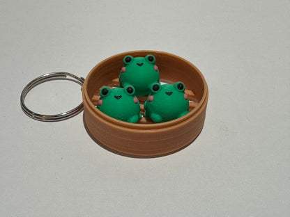Animal Dim Sum Keychain – Cute 3D Printed Dumpling Animal Charm | Choose Your Favorite Animal