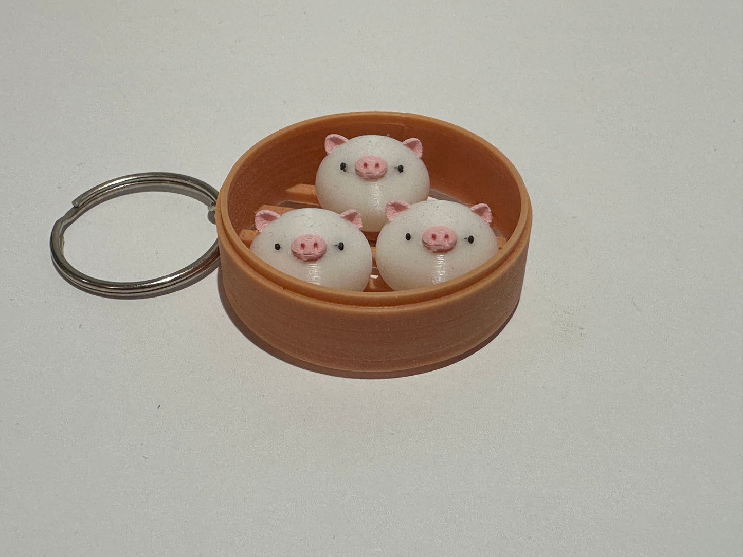 Animal Dim Sum Keychain – Cute 3D Printed Dumpling Animal Charm | Choose Your Favorite Animal