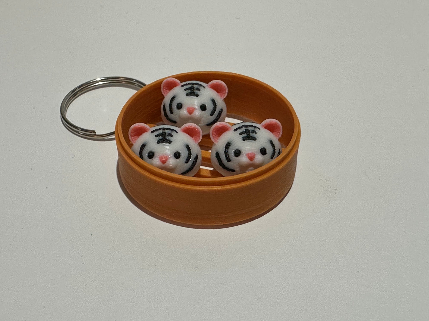 Animal Dim Sum Keychain – Cute 3D Printed Dumpling Animal Charm | Choose Your Favorite Animal