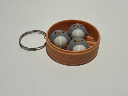 Animal Dim Sum Keychain – Cute 3D Printed Dumpling Animal Charm | Choose Your Favorite Animal