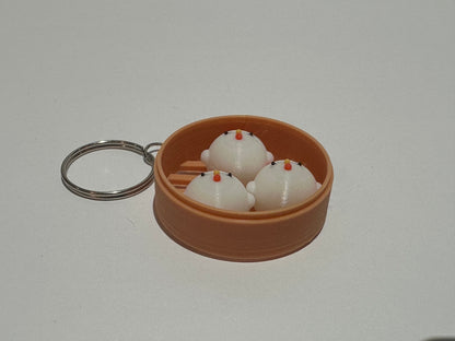Animal Dim Sum Keychain – Cute 3D Printed Dumpling Animal Charm | Choose Your Favorite Animal