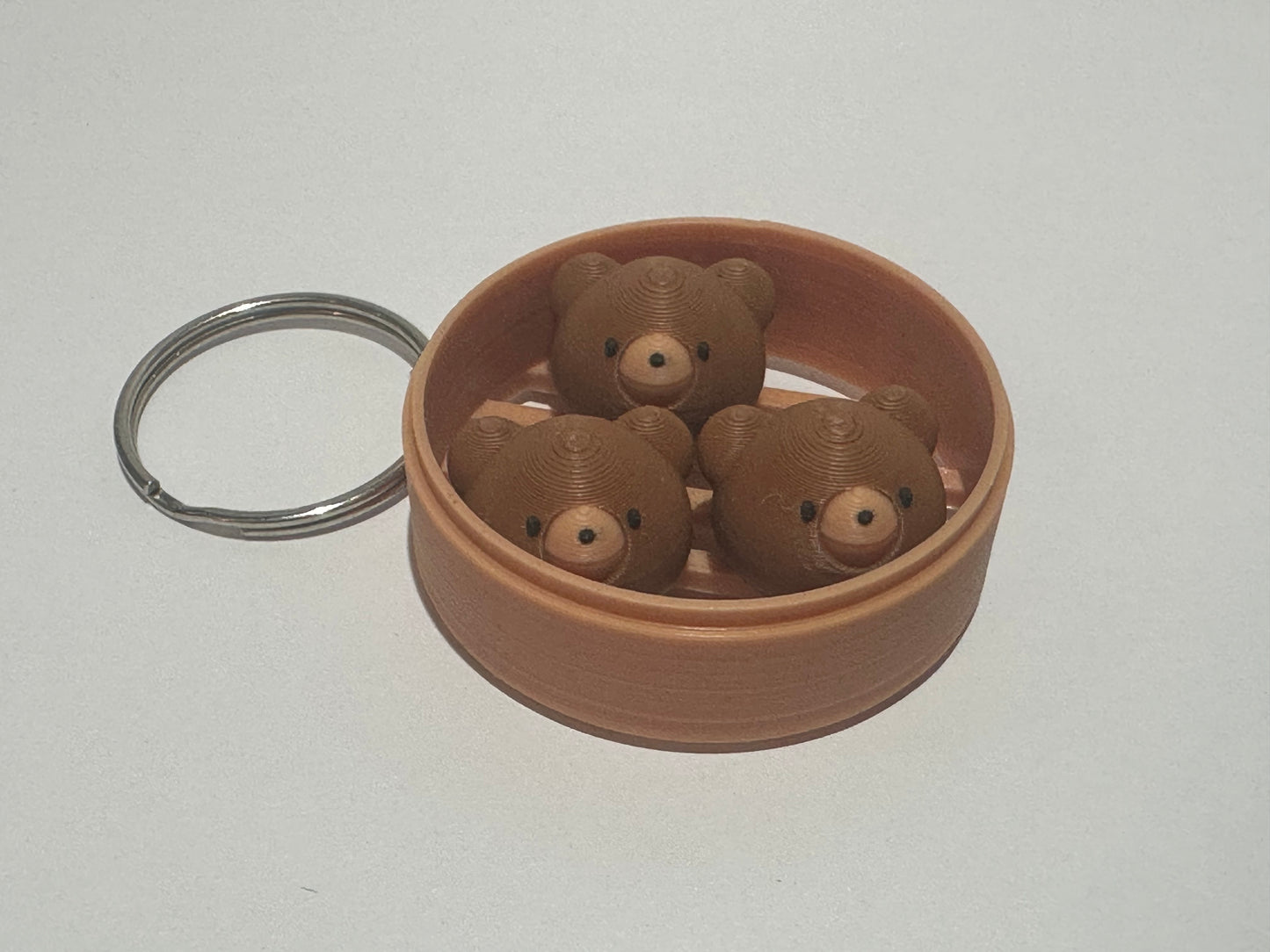 Animal Dim Sum Keychain – Cute 3D Printed Dumpling Animal Charm | Choose Your Favorite Animal