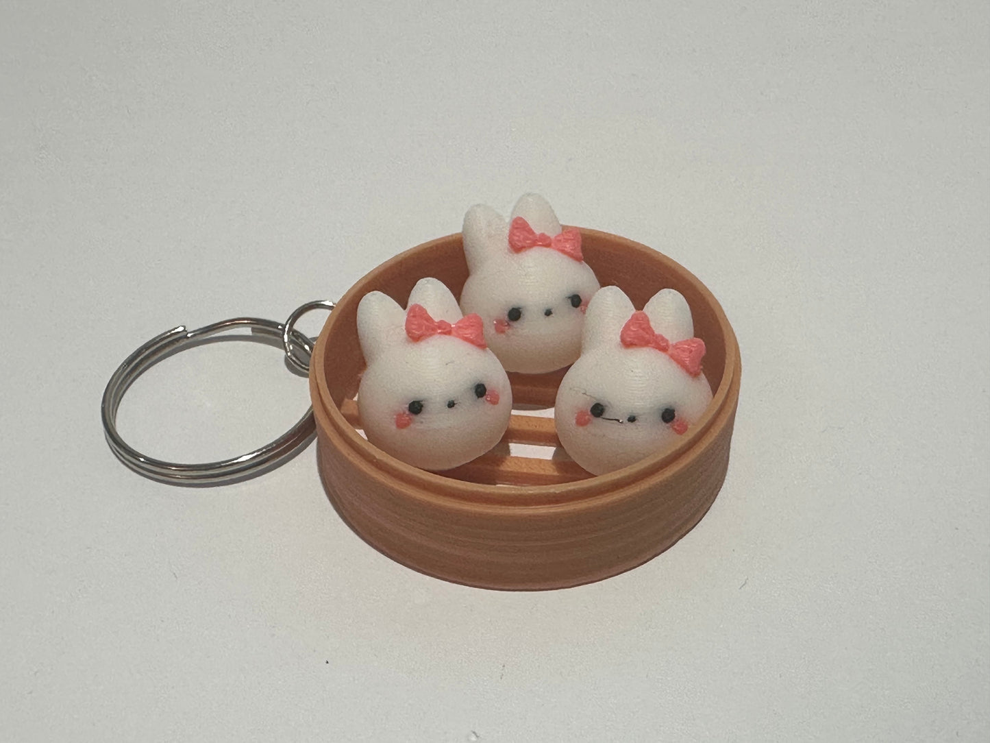 Animal Dim Sum Keychain – Cute 3D Printed Dumpling Animal Charm | Choose Your Favorite Animal