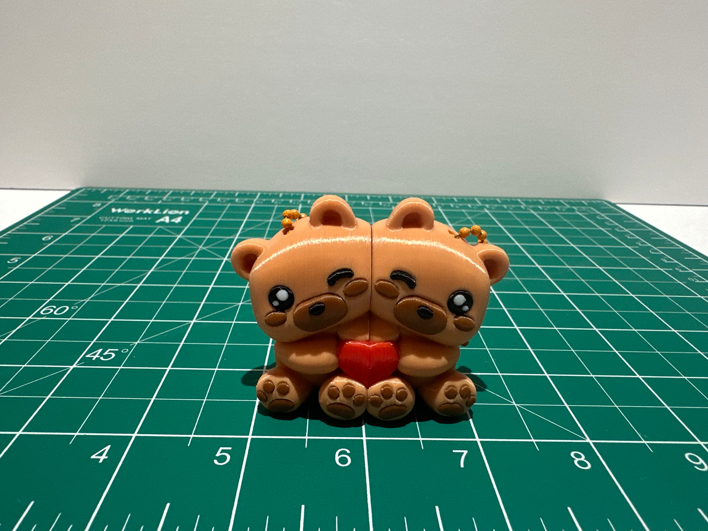 Magnetic Animal Keychain Couple – 3D Printed PLA Matching Keychains (Set of 2)