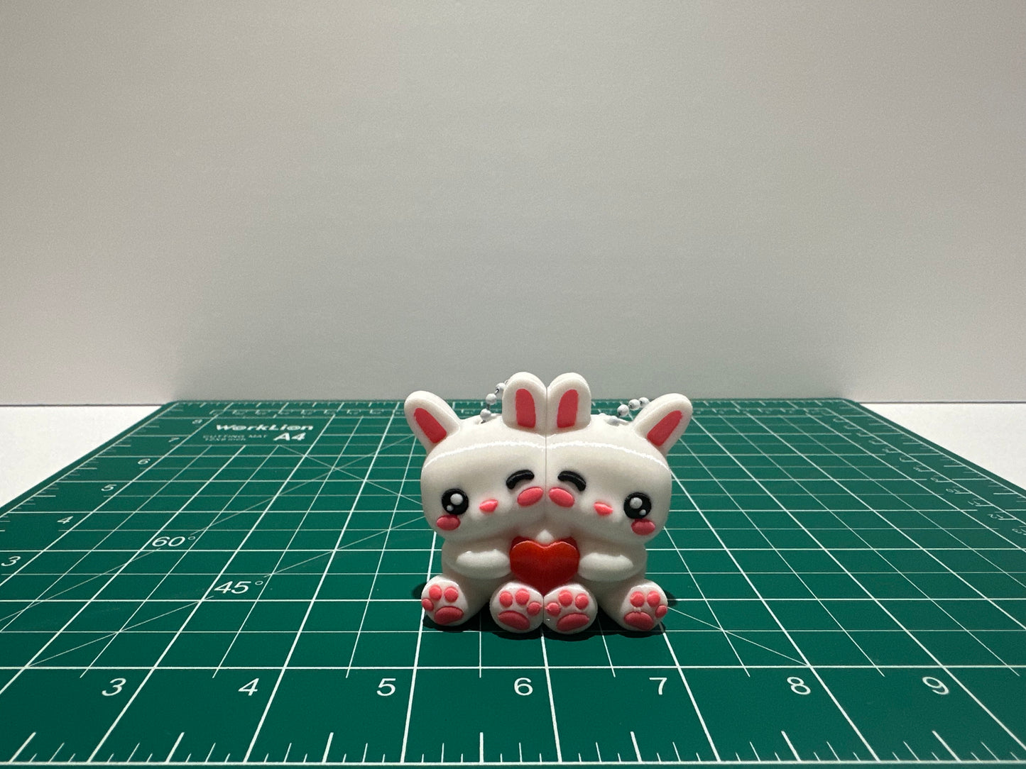 Magnetic Animal Keychain Couple – 3D Printed PLA Matching Keychains (Set of 2)