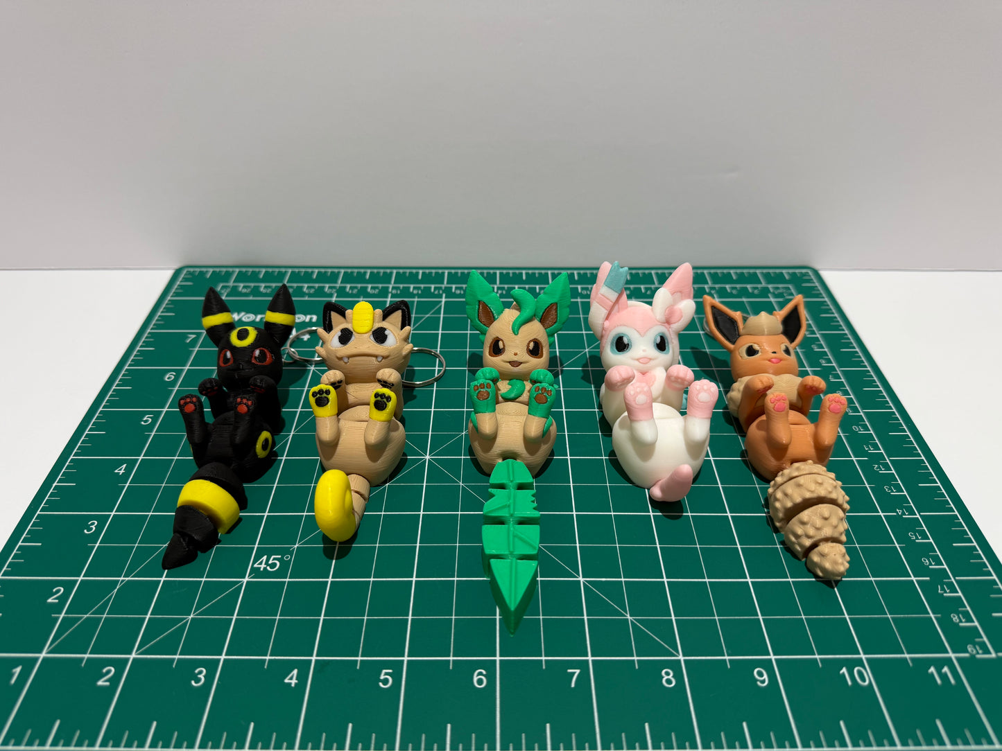 3D Printed Articulated Fox Keychains | 4" Flexible Animal Fidget Toys (Starter/Evolution Set)