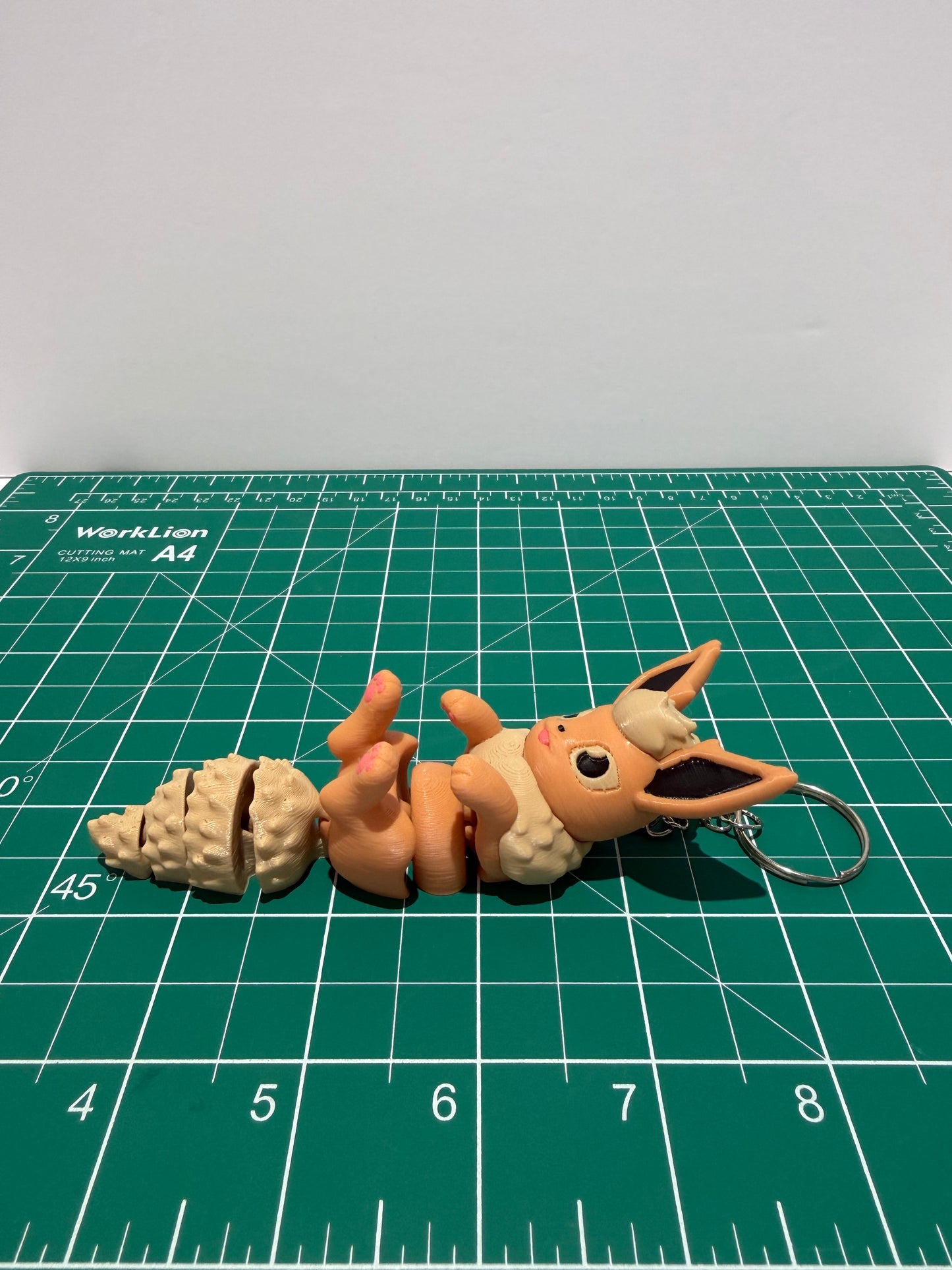 3D Printed Articulated Fox Keychains | 4" Flexible Animal Fidget Toys (Starter/Evolution Set)