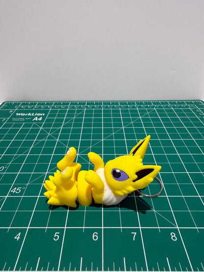 3D Printed Articulated Fox Keychains | 4" Flexible Animal Fidget Toys (Starter/Evolution Set)
