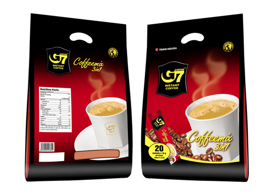 Trung Nguyen Coffee G7 3-in-1 Instant Coffee - 20 Sticks (Cà Phê Trung Nguyên)