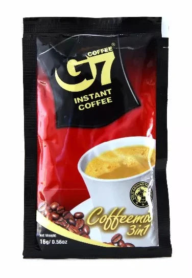 Trung Nguyen Coffee G7 3-in-1 Instant Coffee - 50 Packets (Cà Phê Trung Nguyên)